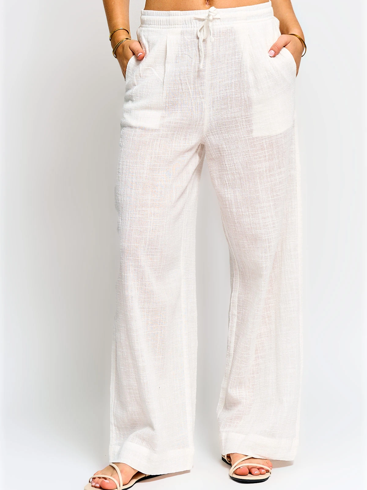 PANTALÓN MUJER INDEX ALGODÓN FLUIDO - 2