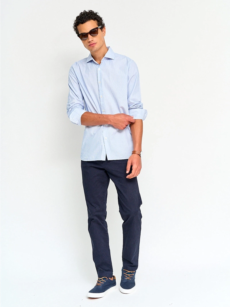 CAMISA HOMBRE MARQUIS ALGODÓN MANGA LARGA POPLIN - 4