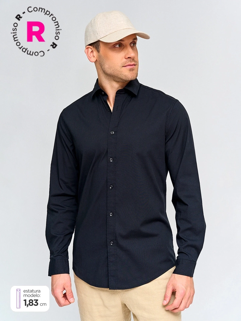 CAMISA HOMBRE MARQUIS ALGODÓN MANGA LARGA