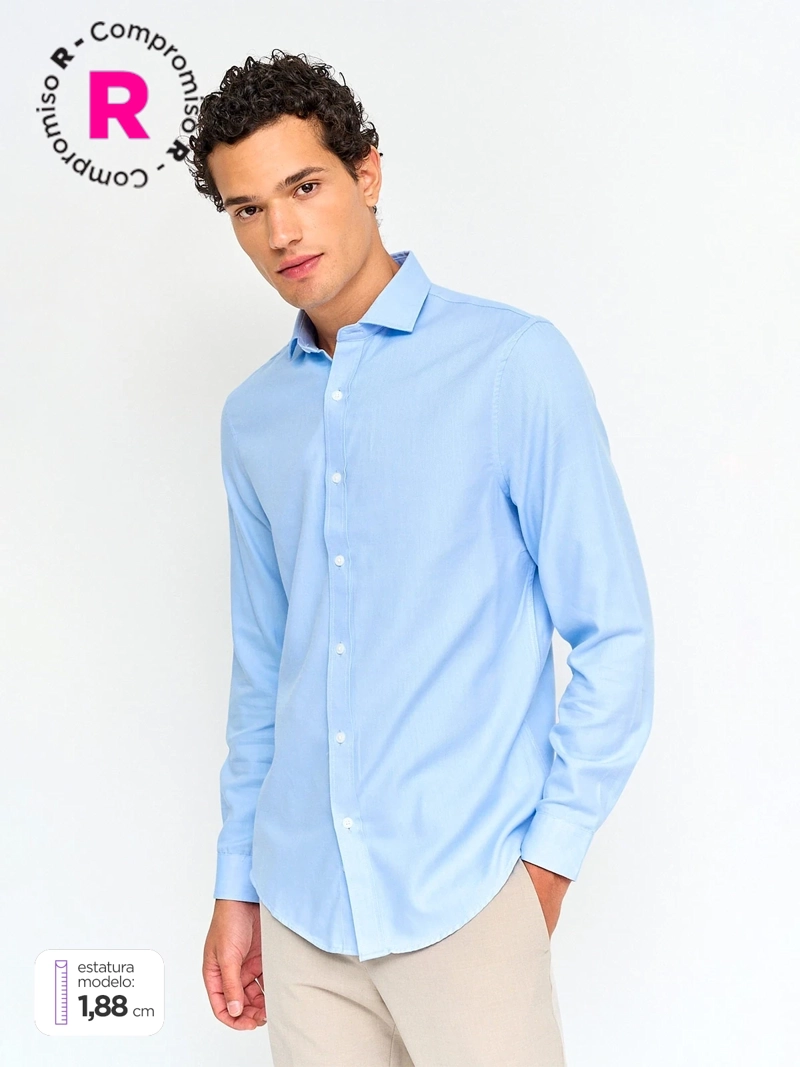 CAMISA HOMBRE MARQUIS ALGODÓN MANGA LARGA TEXTURA - 1