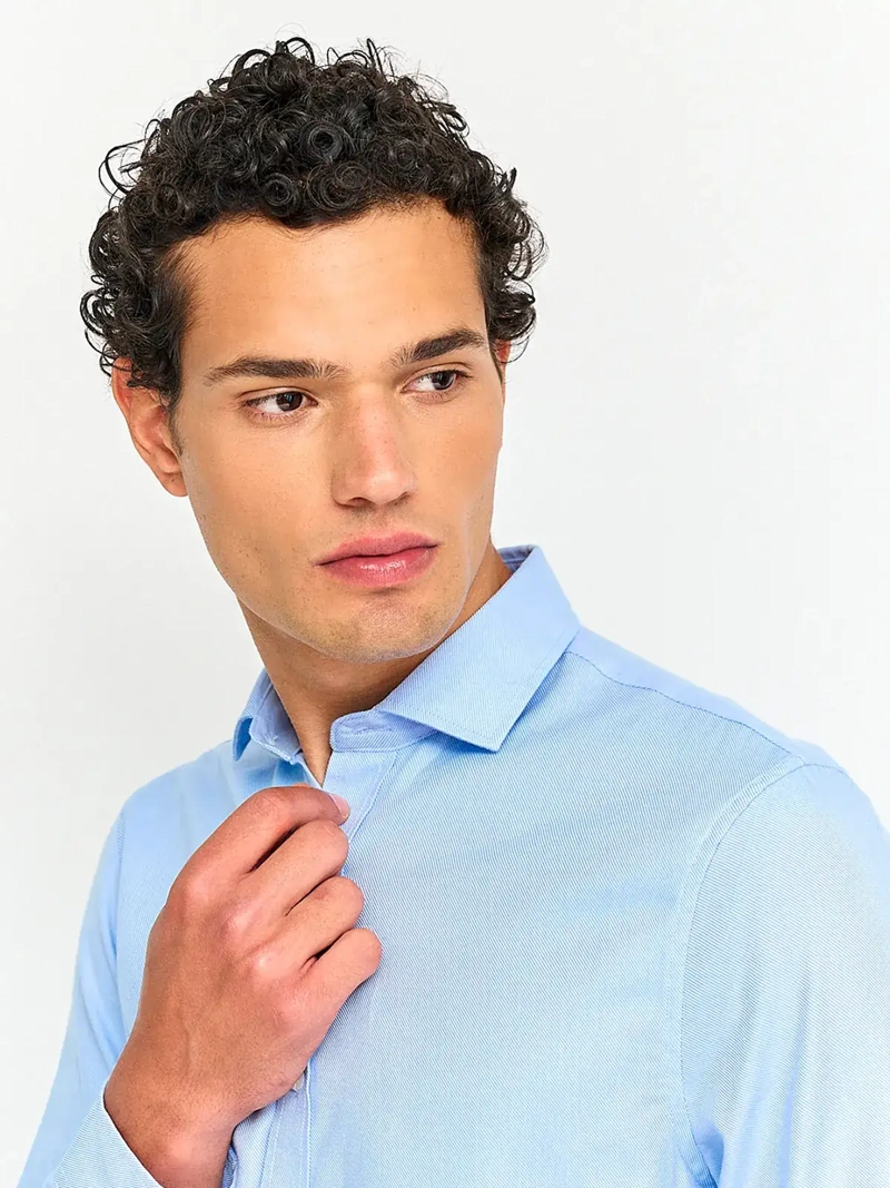 CAMISA HOMBRE MARQUIS ALGODÓN MANGA LARGA TEXTURA - 3