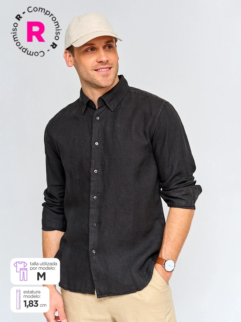 CAMISA HOMBRE MARQUIS LINO MANGA LARGA - 1