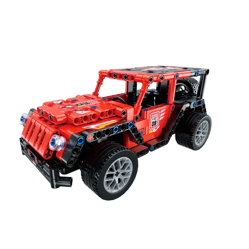 AUTO RC 4X4 ROJO BLOQUES - 1