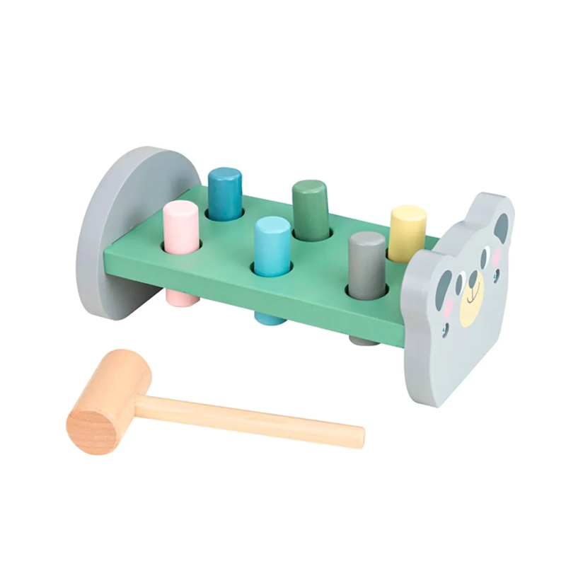 FIGURAS Y MARTILLO OSO MADERA TRU - 1