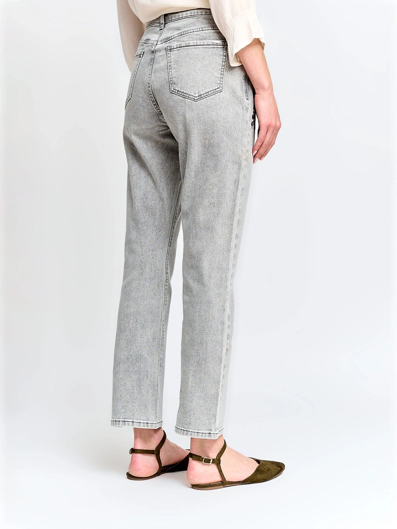 JEANS MUJER AZIZ ALGODÓN BORDADO - 3
