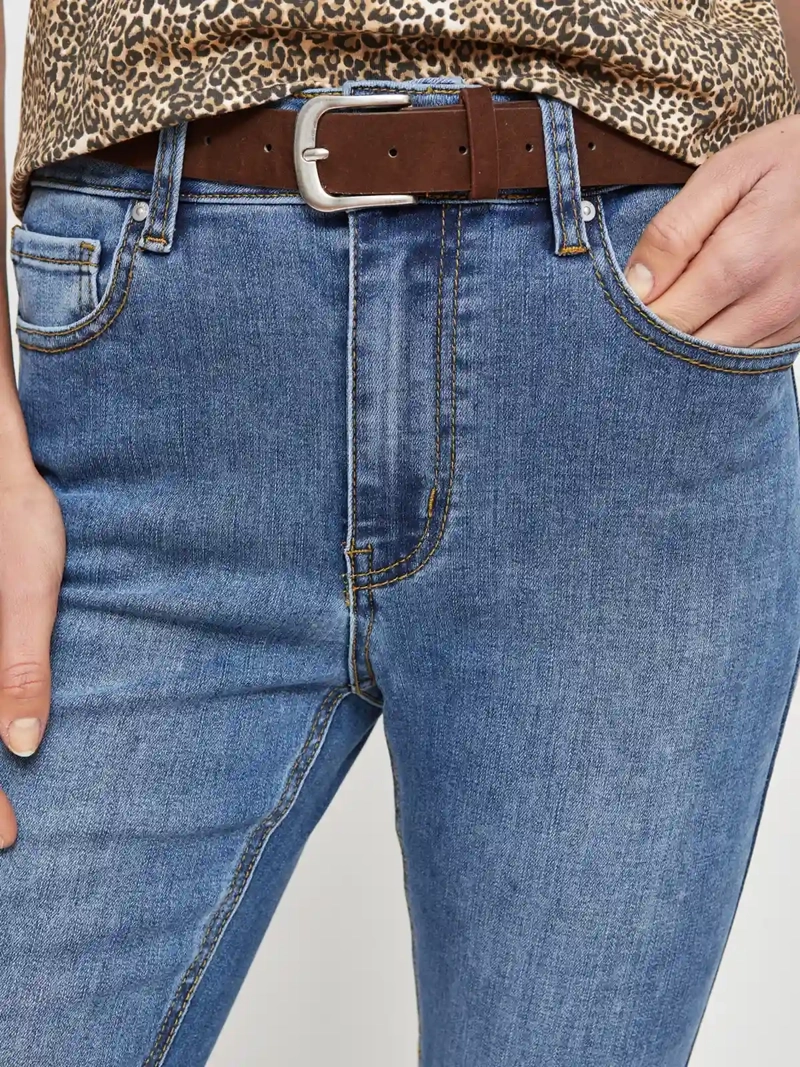 JEANS MUJER MARQUIS ALGODÓN CROP FLARE - 4
