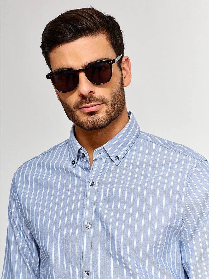 CAMISA HOMBRE REGATTA ALGODÓN MANGA LARGA - 3