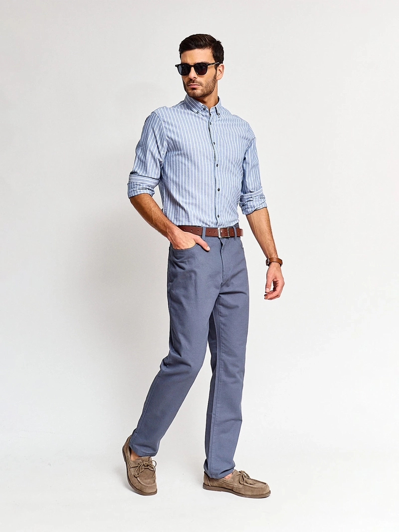 CAMISA HOMBRE REGATTA ALGODÓN MANGA LARGA - 4