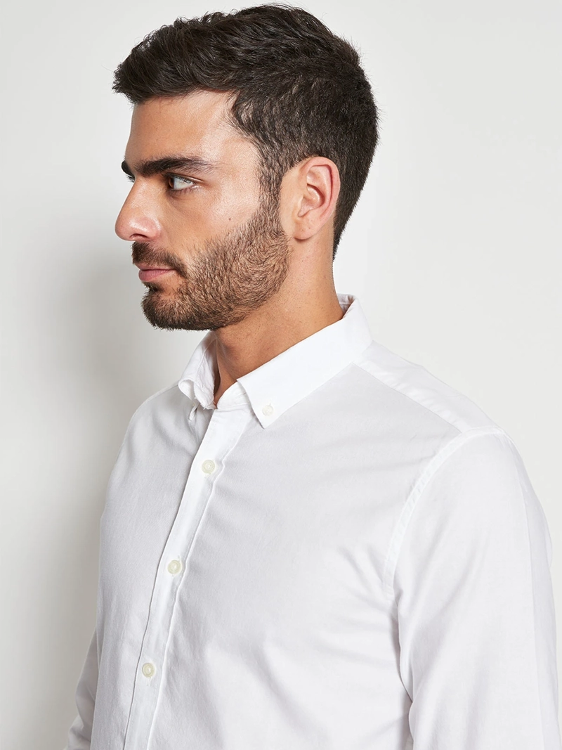 CAMISA HOMBRE CACHAREL ALGODÓN MANGA LARGA - 3