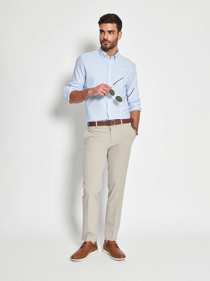 CAMISA HOMBRE CACHAREL ALGODÓN MANGA LARGA - 4