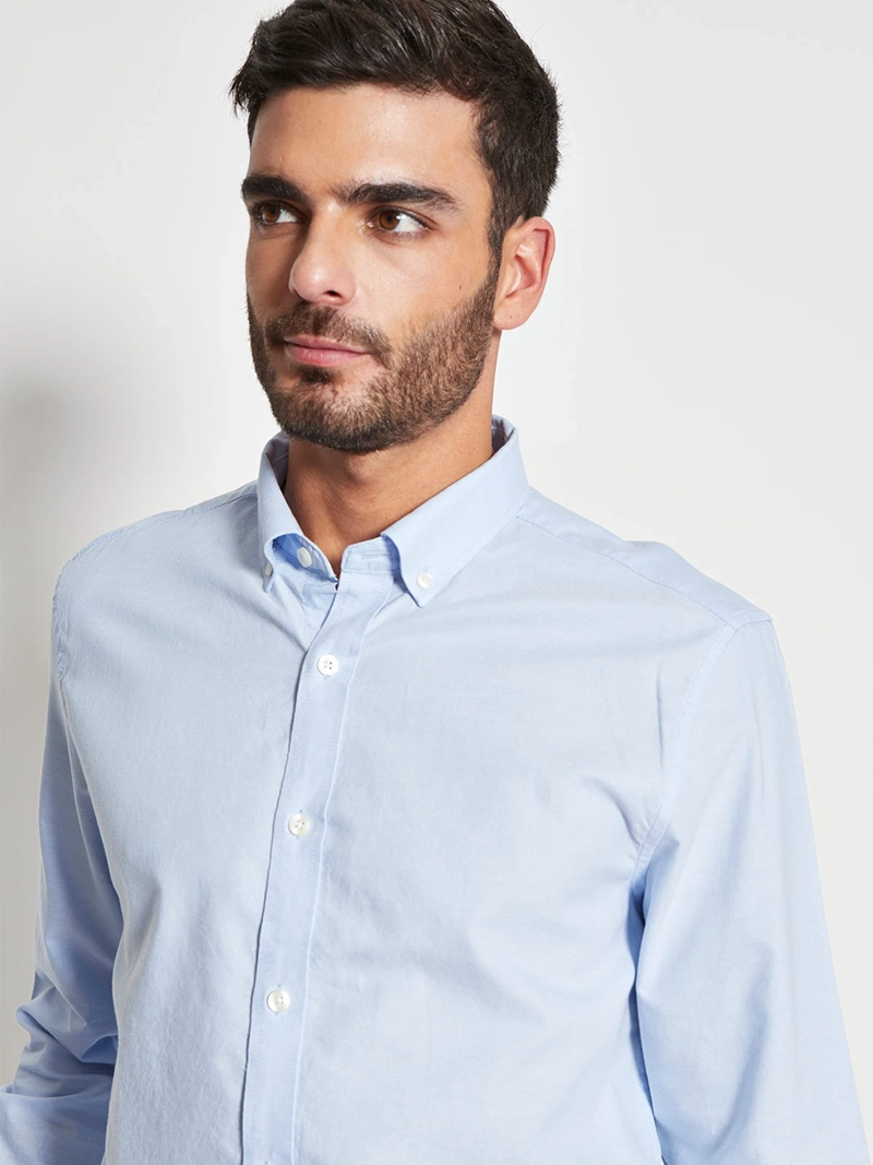CAMISA HOMBRE CACHAREL ALGODÓN MANGA LARGA - 3