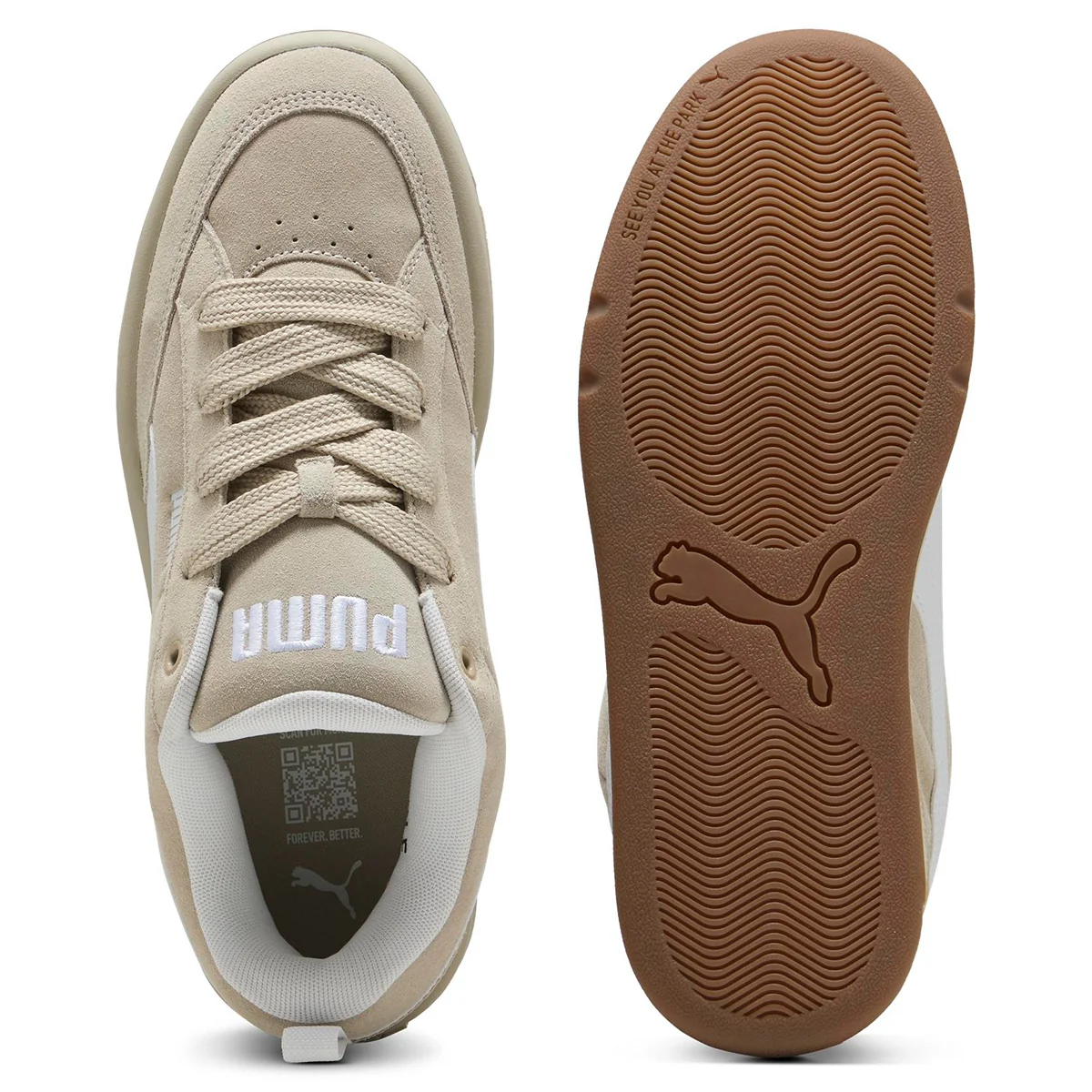 ZAPATILLAS HOMBRE PUMA CASUALES BEIGE PARK LIFESTYLE RAW  - 4