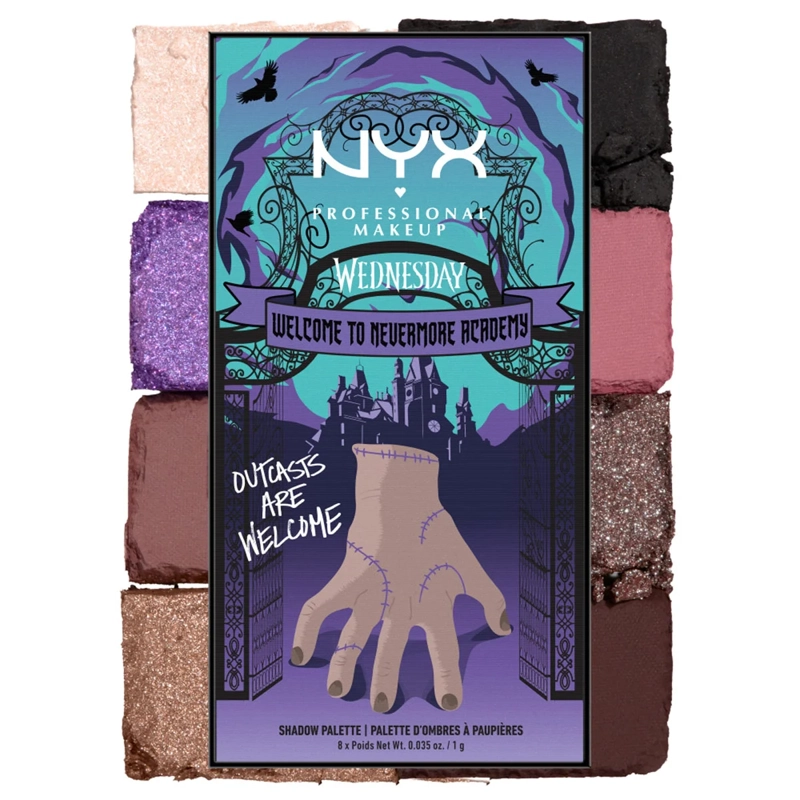 PALETA DE SOMBRAS DE OJOS NYX THE NEVERMORE ACADEMY PALETTE