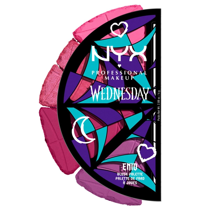 PALETA DE RUBORES NYX WEDNESDAY STAINED GLASS - 1