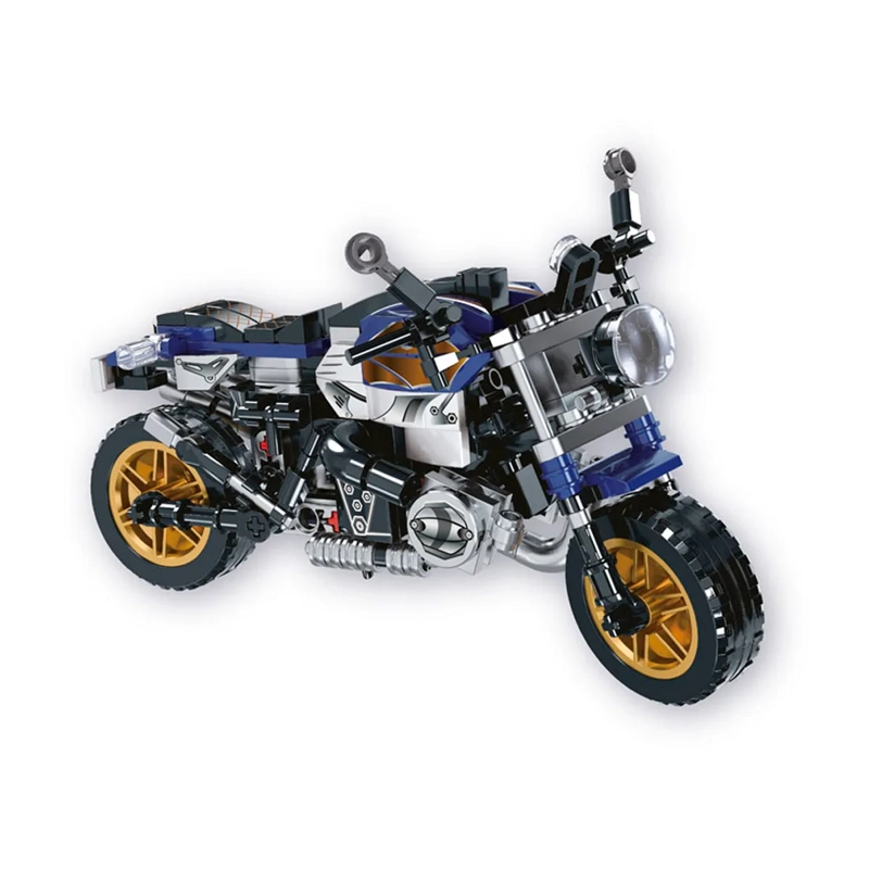 MOTO CONSTRUIBLE 268 PCS AZUL - 2