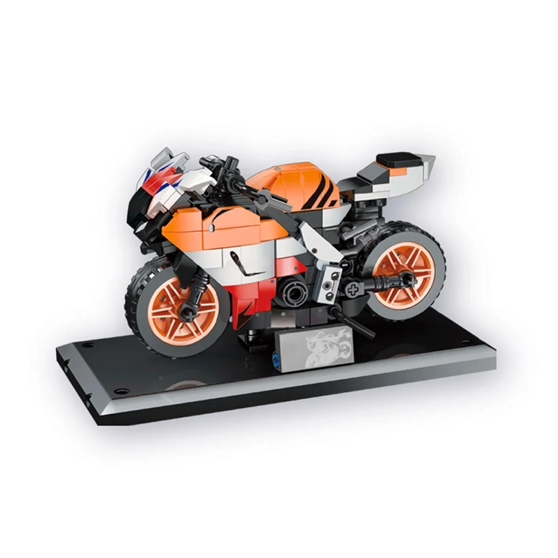 MOTO CONSTRUIBLE NARANJA 284 PCS TRU - 1