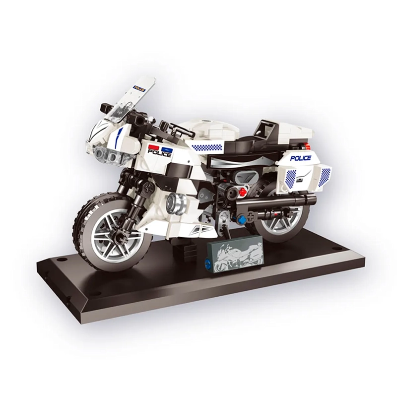 MOTO CONSTRUIBLE BLANCA 318 PCS TRU - 1