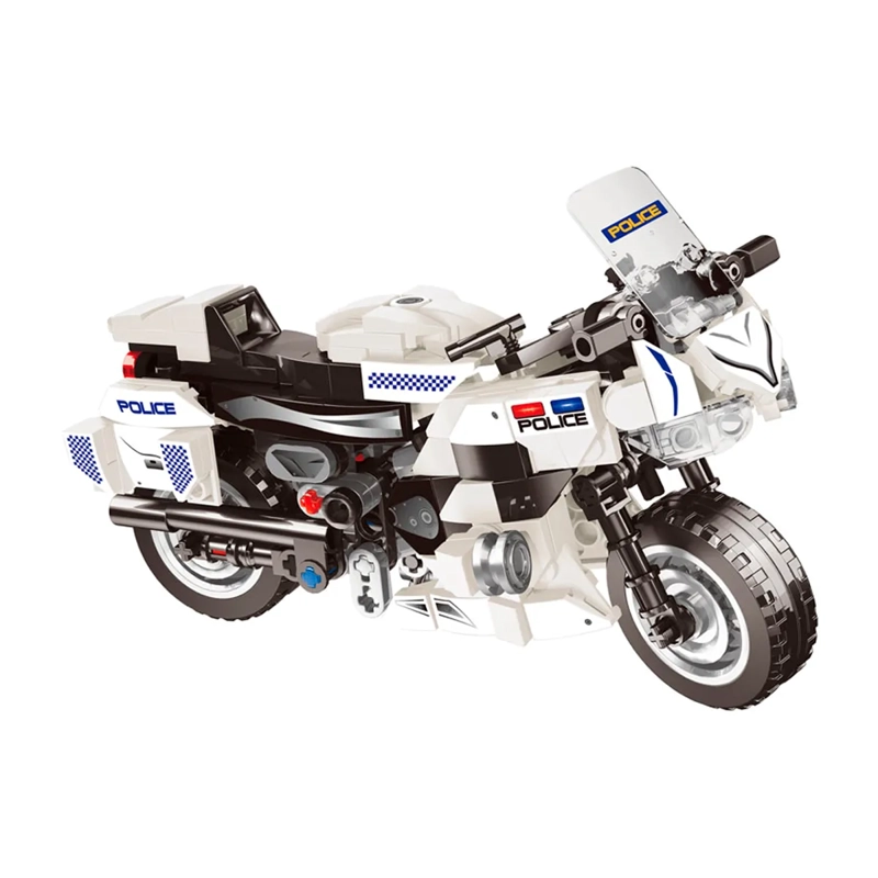 MOTO CONSTRUIBLE BLANCA 318 PCS TRU - 2