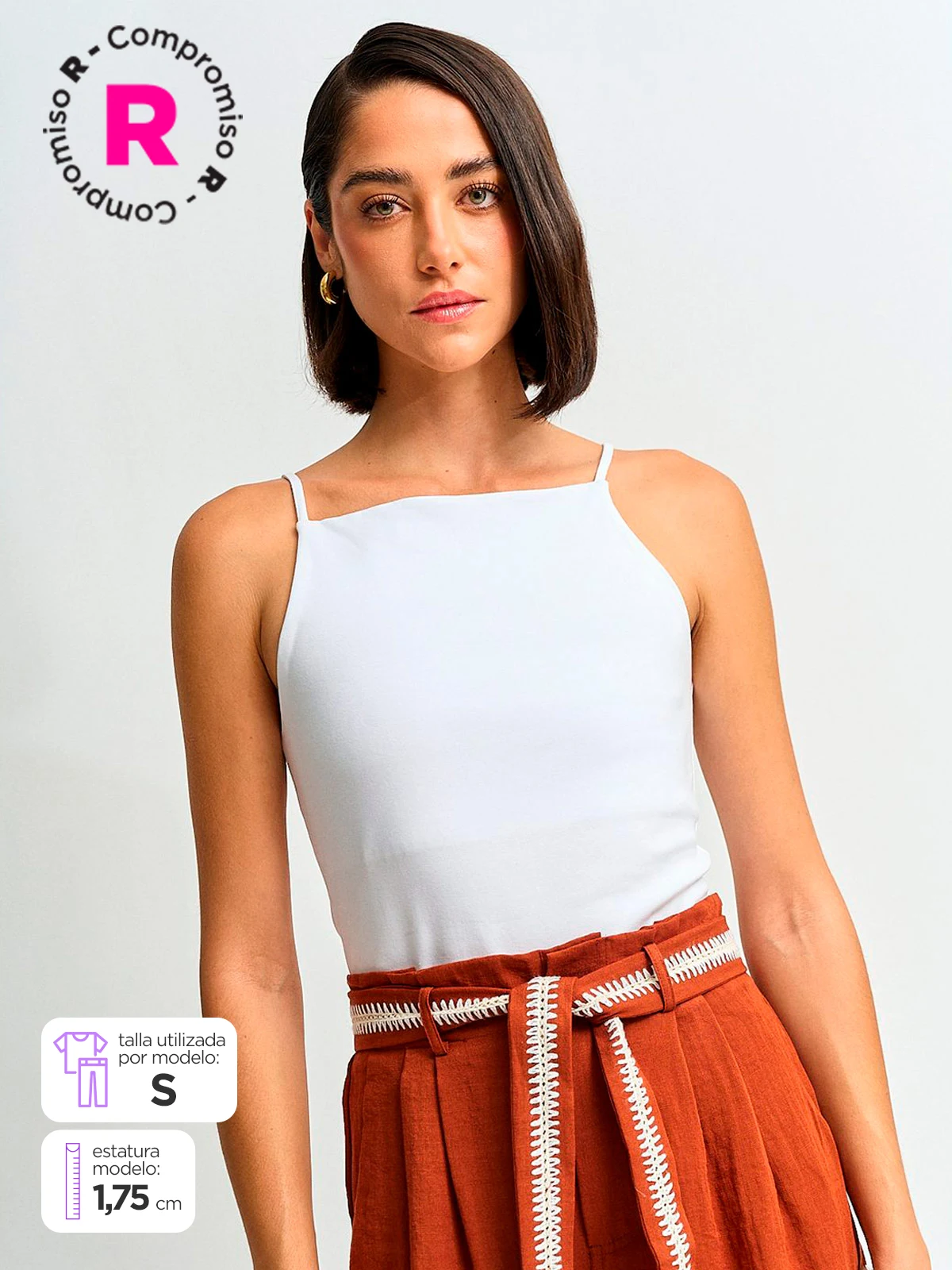 POLERA MUJER MARQUIS ALGODÓN HALTER - 1