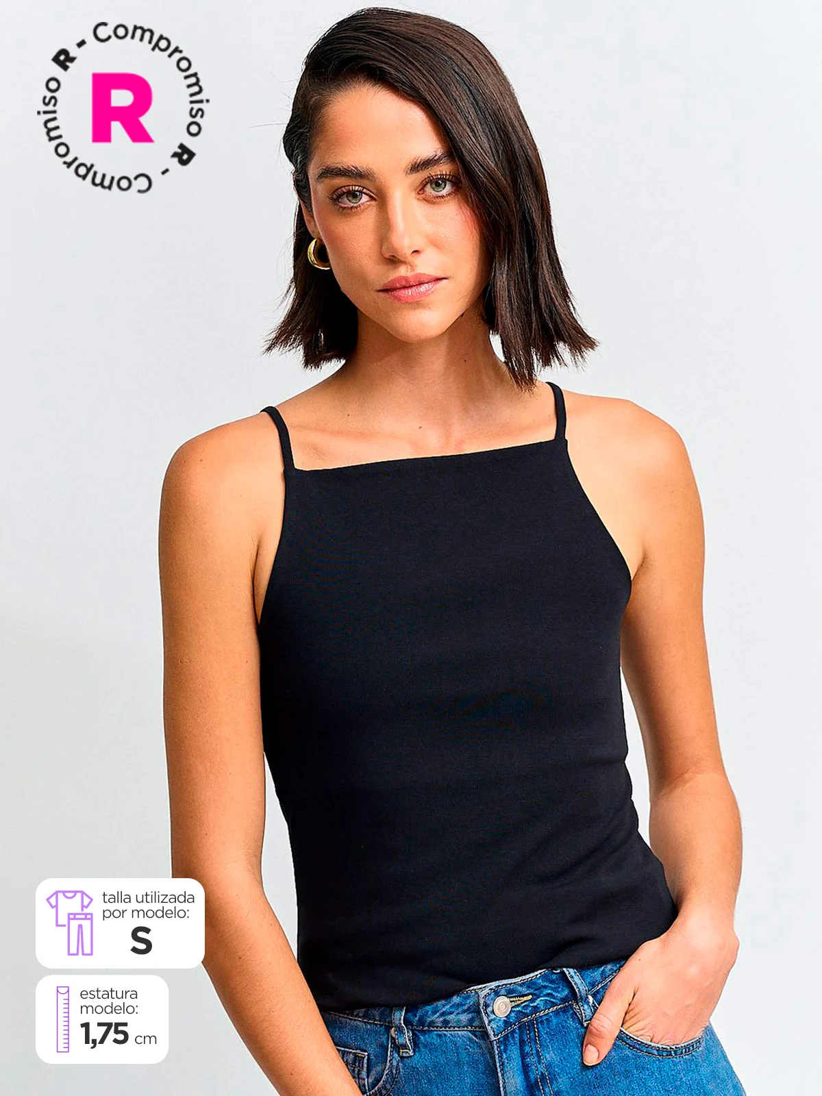 POLERA MUJER MARQUIS ALGODÓN HALTER - 1
