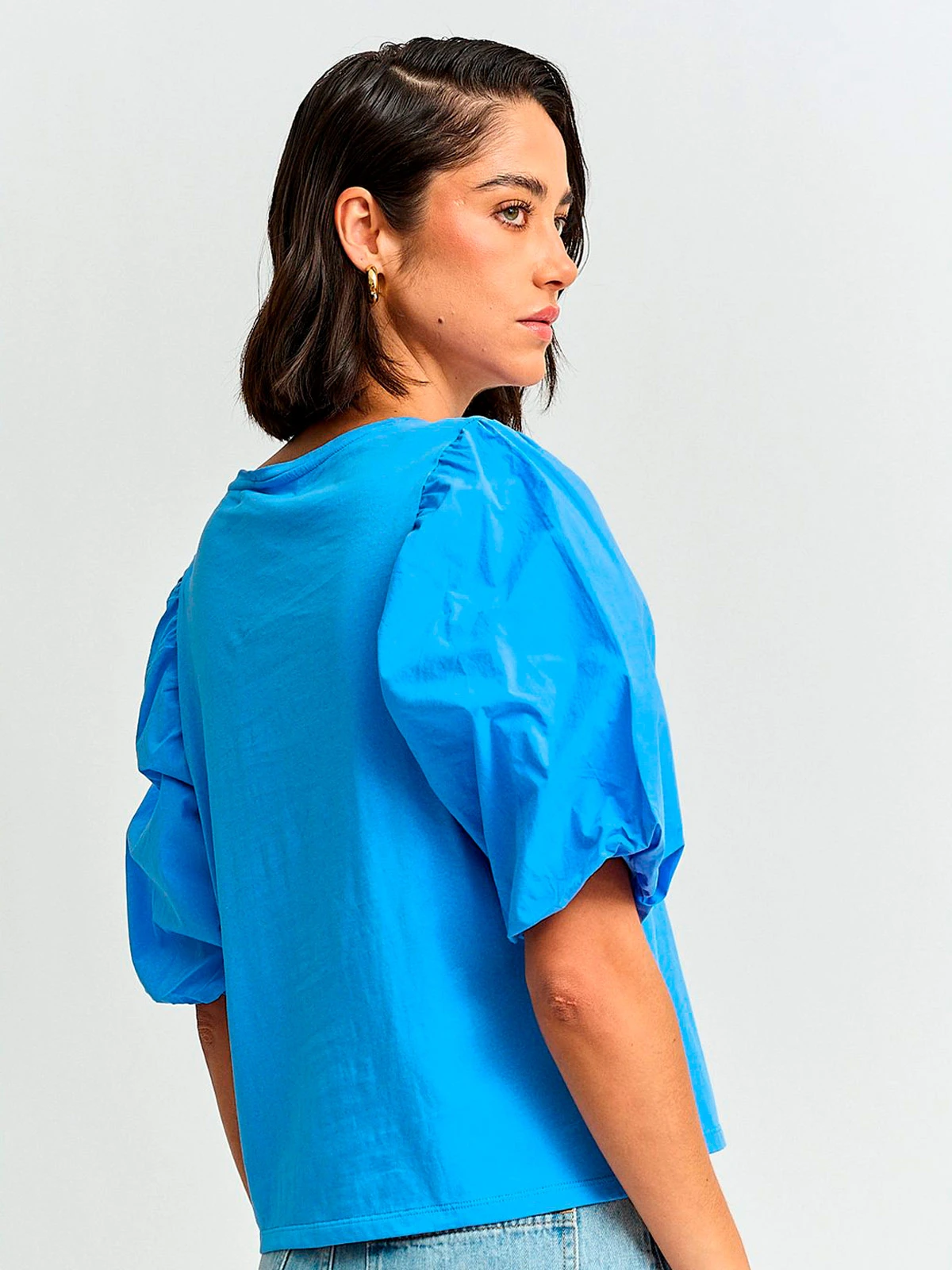 POLERA MUJER MARQUIS ALGODÓN MANGA GLOBO - 2