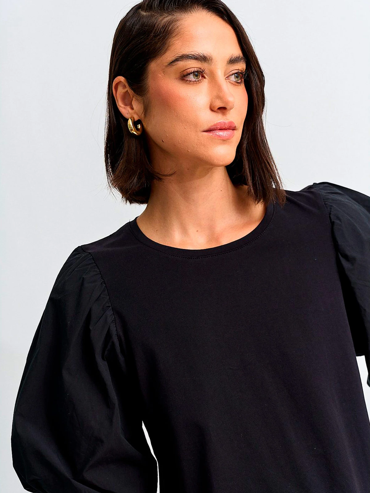 POLERA MUJER MARQUIS ALGODÓN MANGA GLOBO - 3