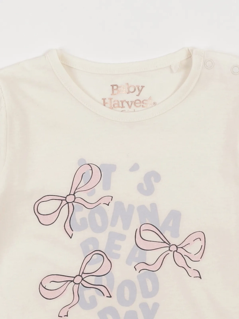POLERA MANGA LARGA ALGODÓN NIÑA BABY HARVEST CONEJITO - 3
