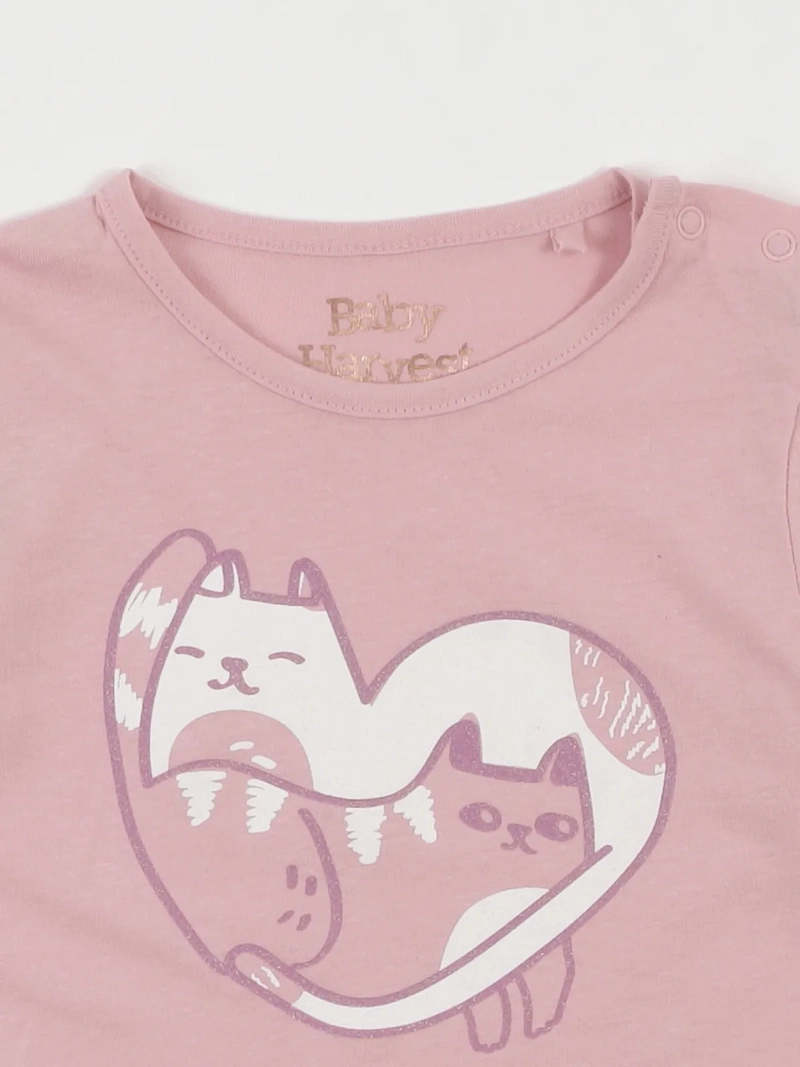 POLERA MANGA LARGA ALGODÓN NIÑA BABY HARVEST CONEJITO - 3