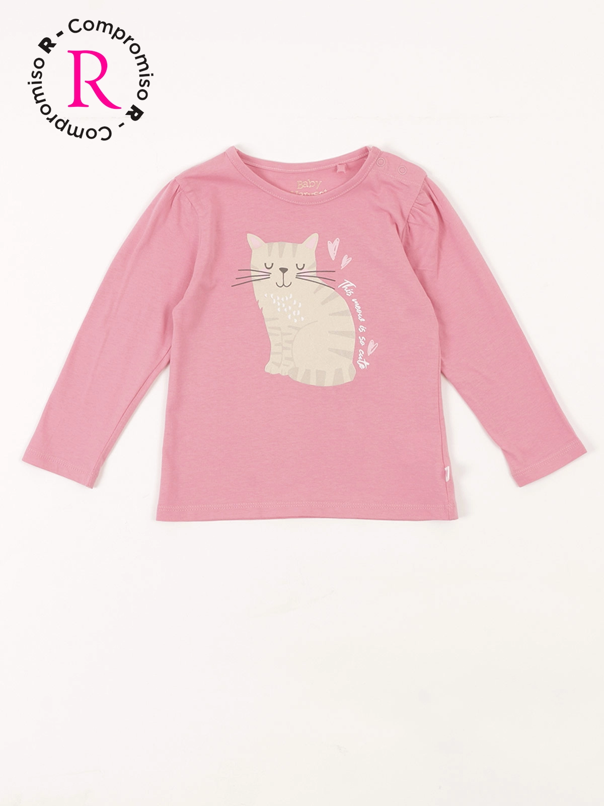 POLERA MANGA LARGA ALGODÓN NIÑA BABY HARVEST CONEJITO - 1