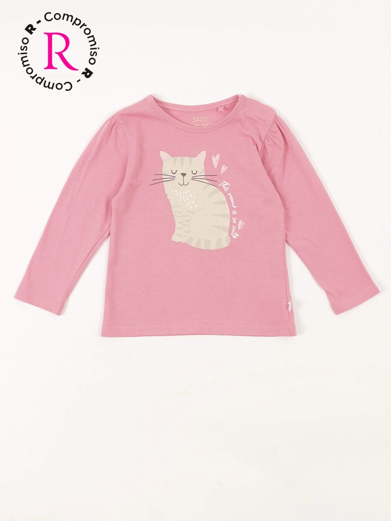 POLERA MANGA LARGA ALGODÓN NIÑA BABY HARVEST CONEJITO