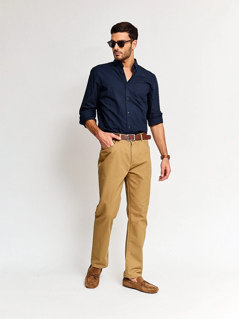 CAMISA HOMBRE REGATTA ALGODÓN MANGA LARGA - 4