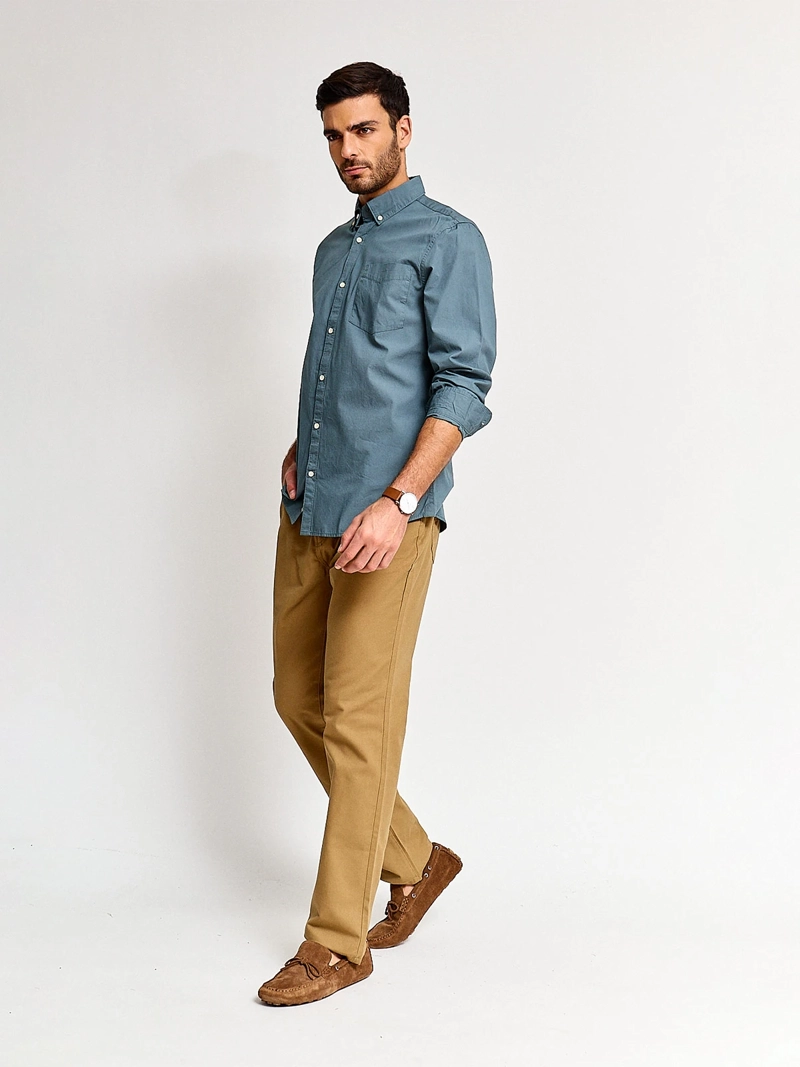 CAMISA HOMBRE REGATTA ALGODÓN MANGA LARGA - 4