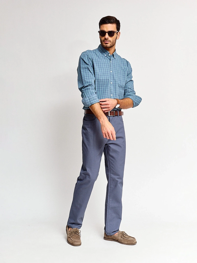 CAMISA HOMBRE REGATTA ALGODÓN MANGA LARGA - 4
