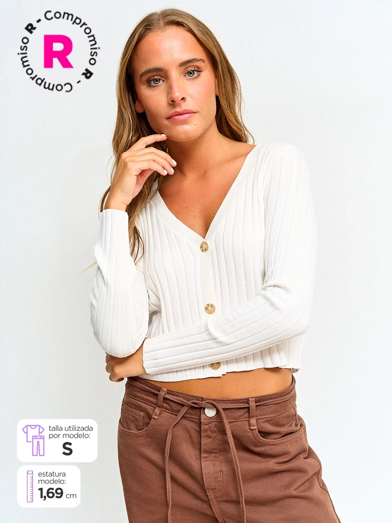CARDIGAN MUJER INDEX BÁSICO - 1