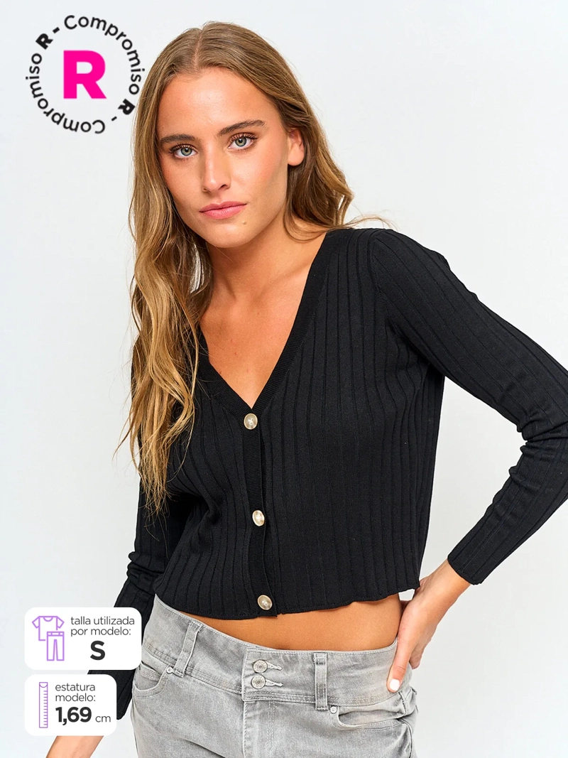 CARDIGAN MUJER INDEX BÁSICO - 1