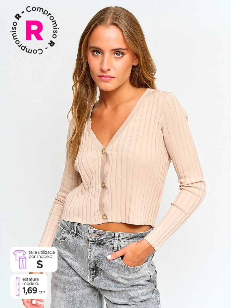 CARDIGAN MUJER INDEX BÁSICO - 1