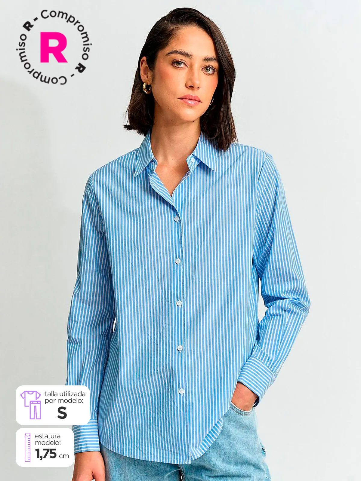 BLUSA MUJER MARQUIS ALGODÓN CAMISERA - 1