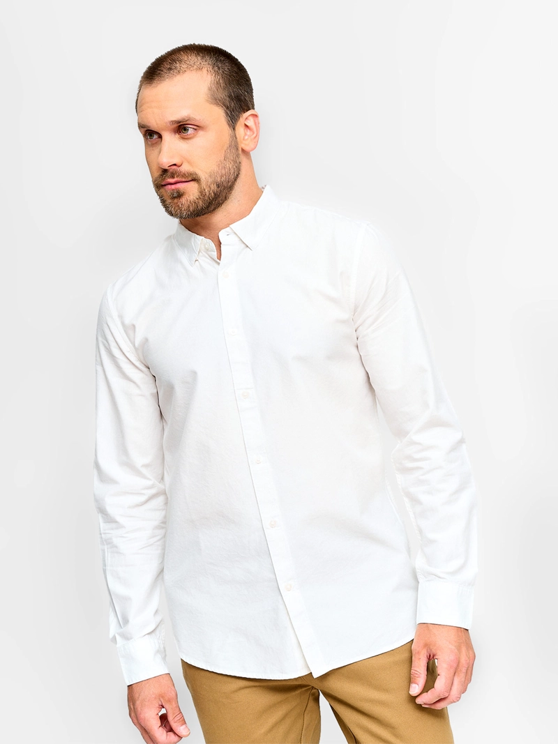 CAMISA HOMBRE MARQUIS ALGODÓN MANGA LARGA LAVADA - 1