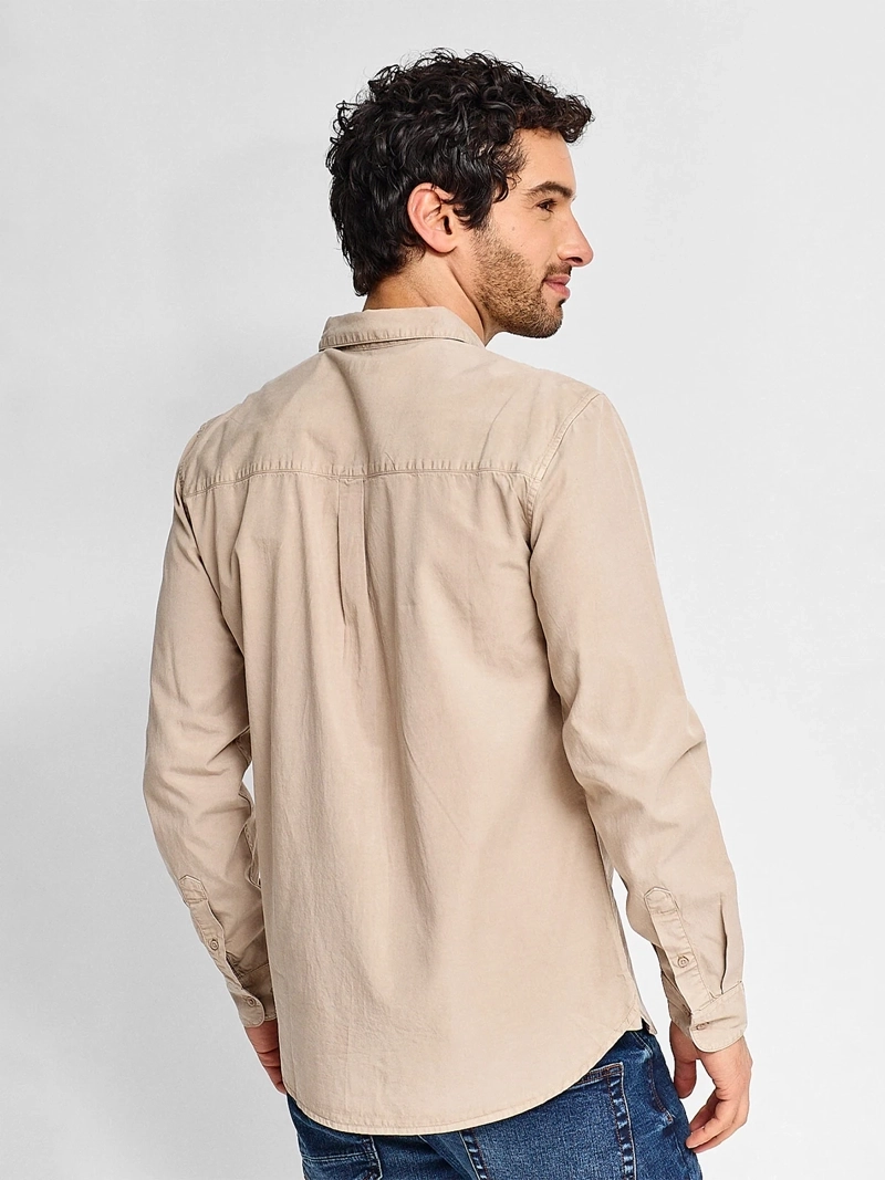 CAMISA HOMBRE MARQUIS ALGODÓN MANGA LARGA LAVADA - 2