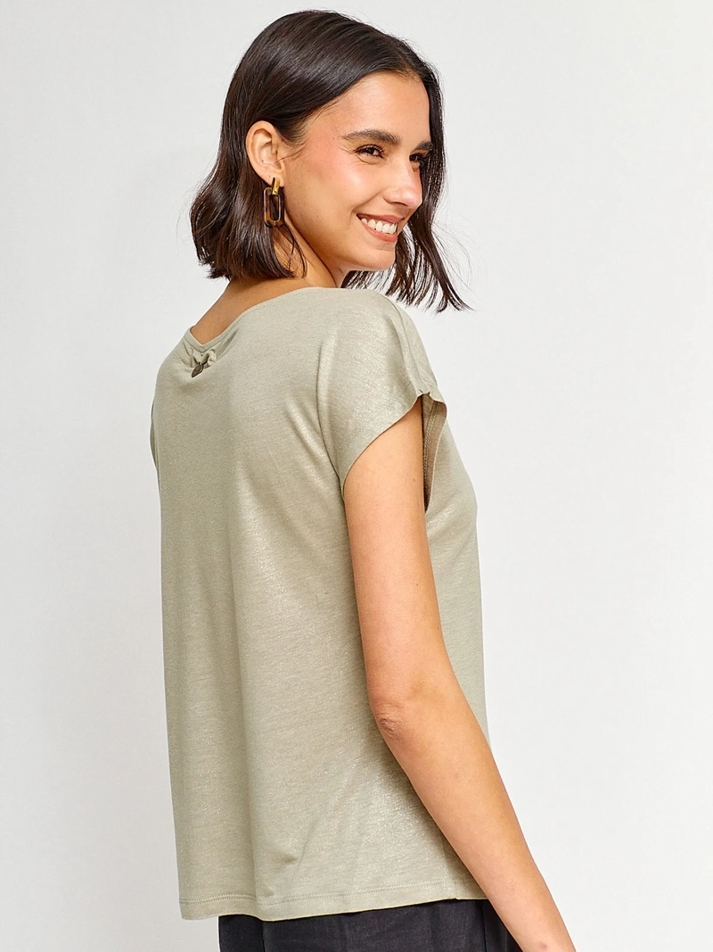 POLERA MUJER REGATTA MANGA CORTA BRILLOS - 2
