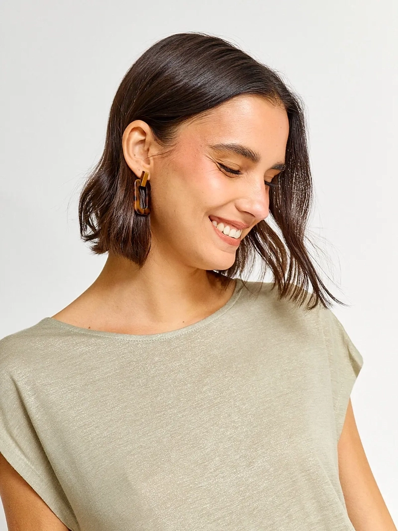 POLERA MUJER REGATTA MANGA CORTA BRILLOS - 3