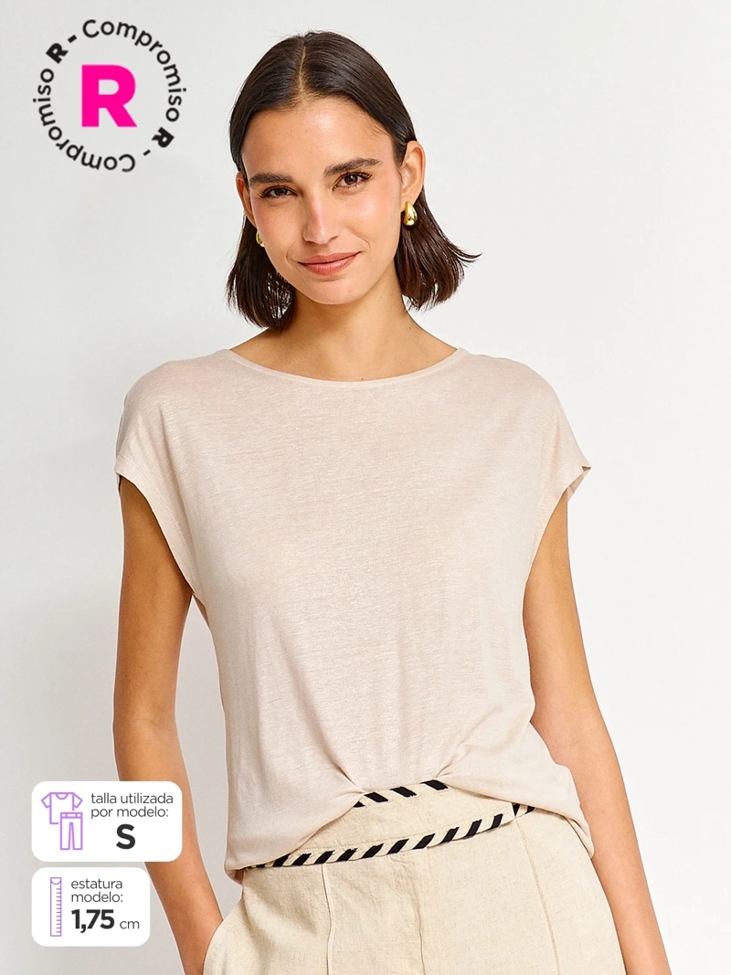 POLERA MUJER REGATTA MANGA CORTA BRILLOS - 1
