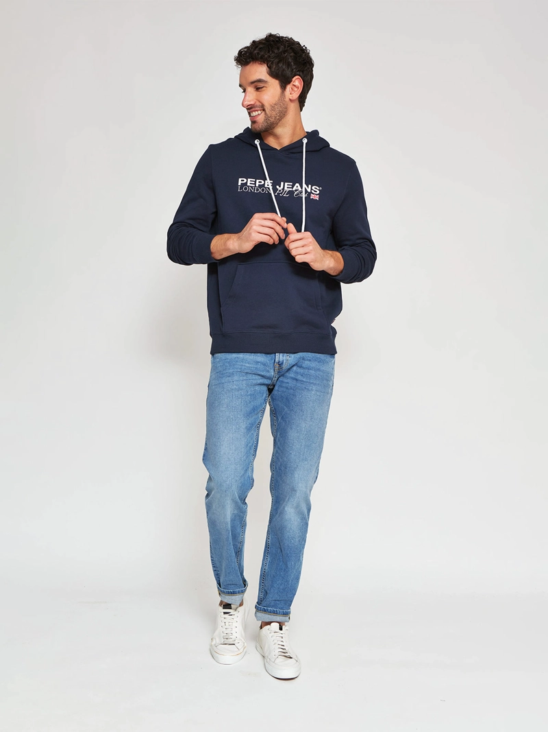 POLERÓN HOMBRE PEPE JEANS ALGODÓN HOODIE CAPUCHA - 4