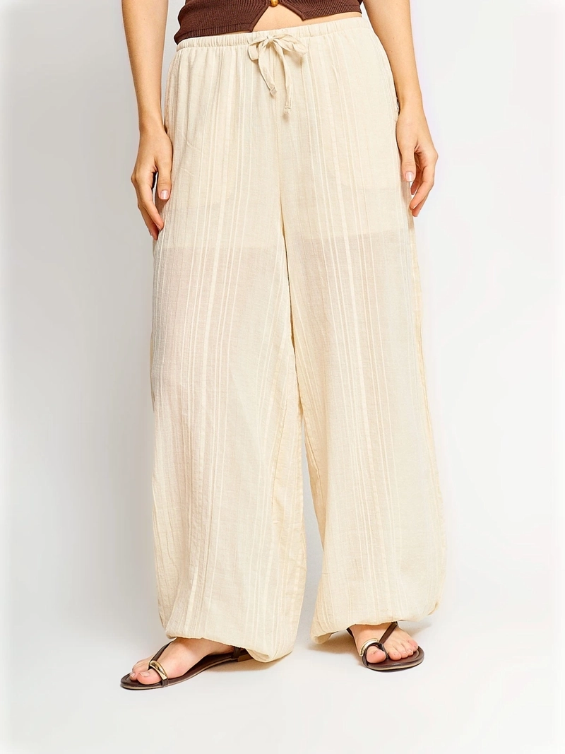 PANTALÓN MUJER INDEX ALGODÓN BOMBACHO - 2