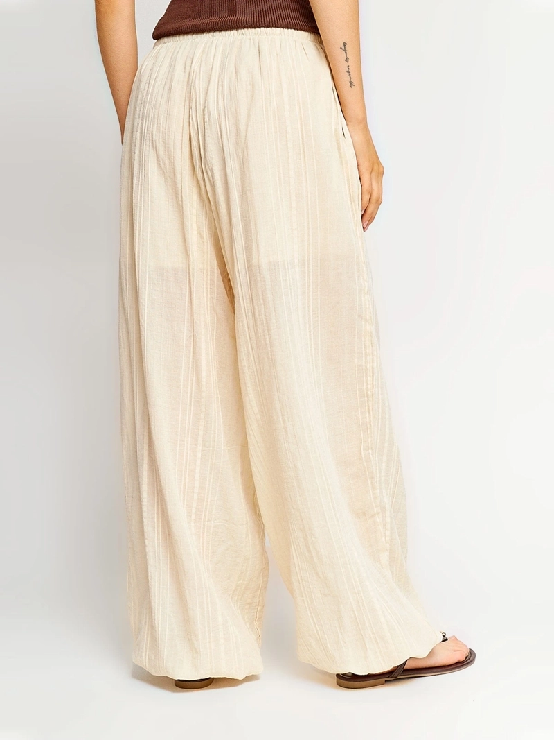 PANTALÓN MUJER INDEX ALGODÓN BOMBACHO - 3