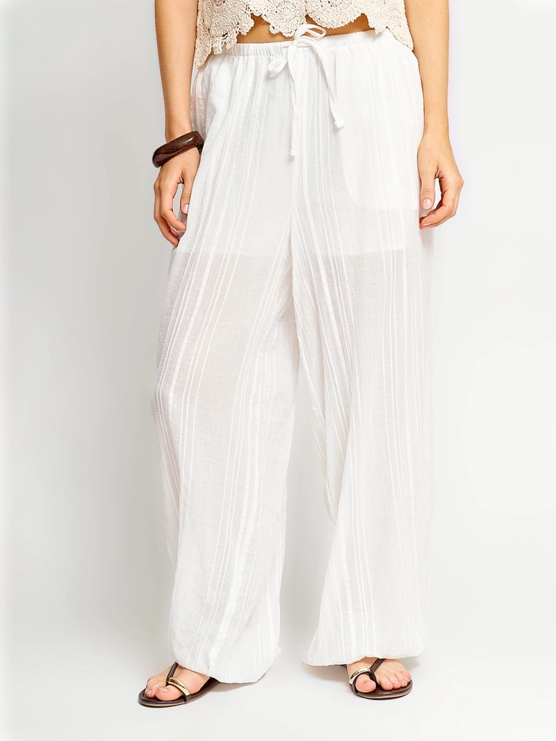 PANTALÓN MUJER INDEX ALGODÓN BOMBACHO - 2