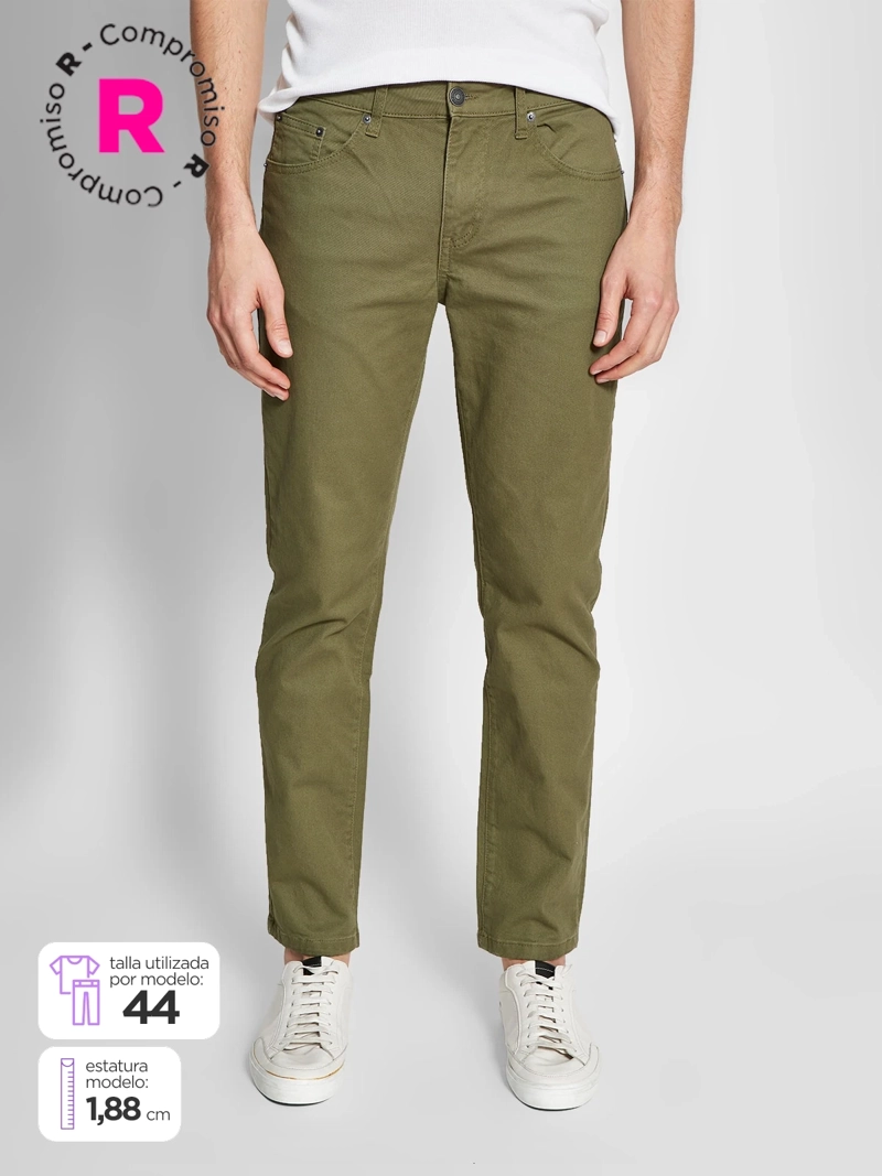 JEANS HOMBRE ROBERT LEWIS ALGODÓN BÁSICO - 1