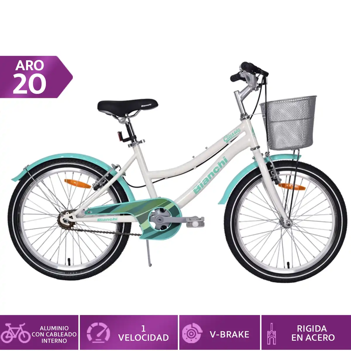 BICICLETA DE PASEO BIANCHI CLASSIC ST LADY ARO 20 - 1