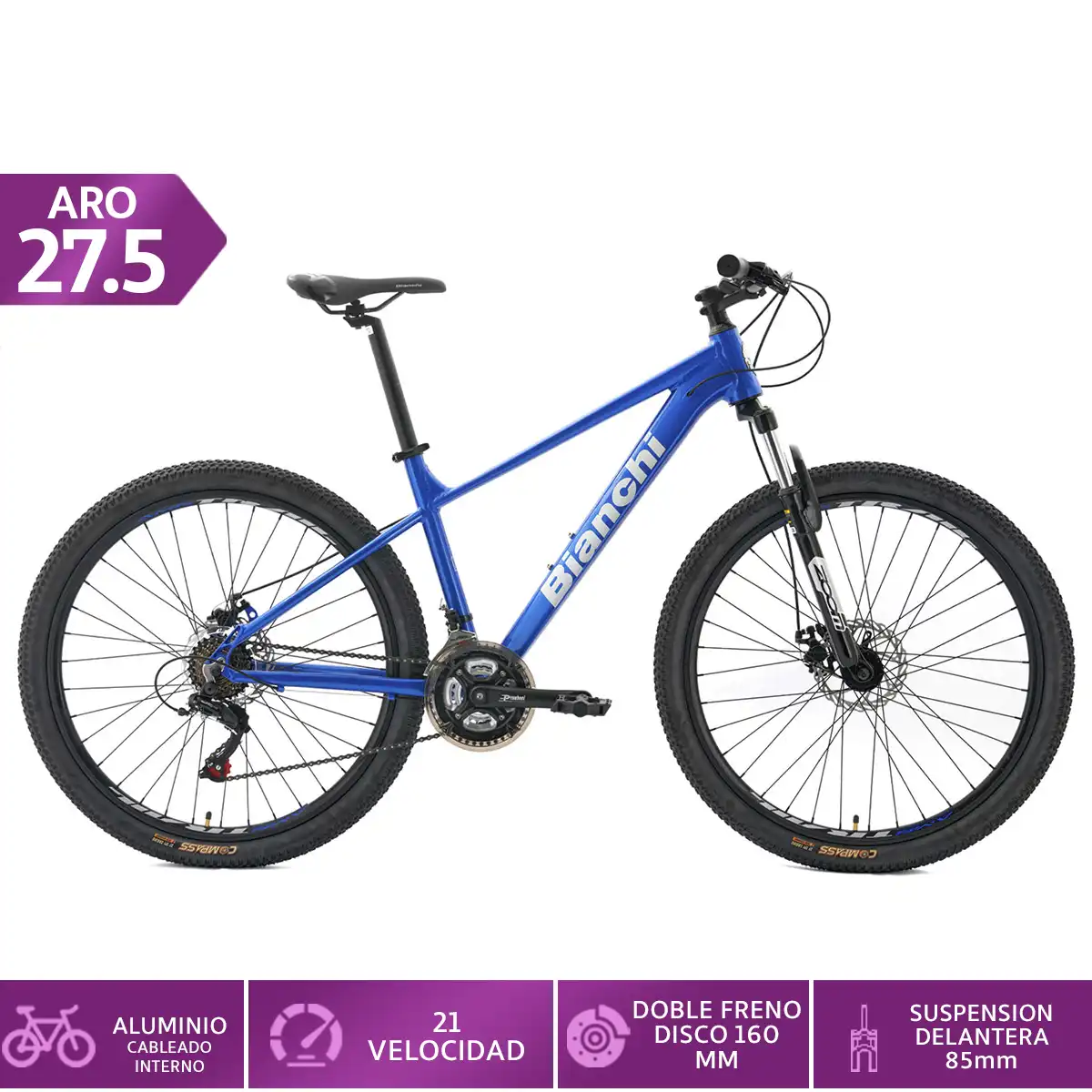 BICICLETA MOUNTAIN BIKE BIANCHI STONE TALLA M ARO 27.5 SX - 1