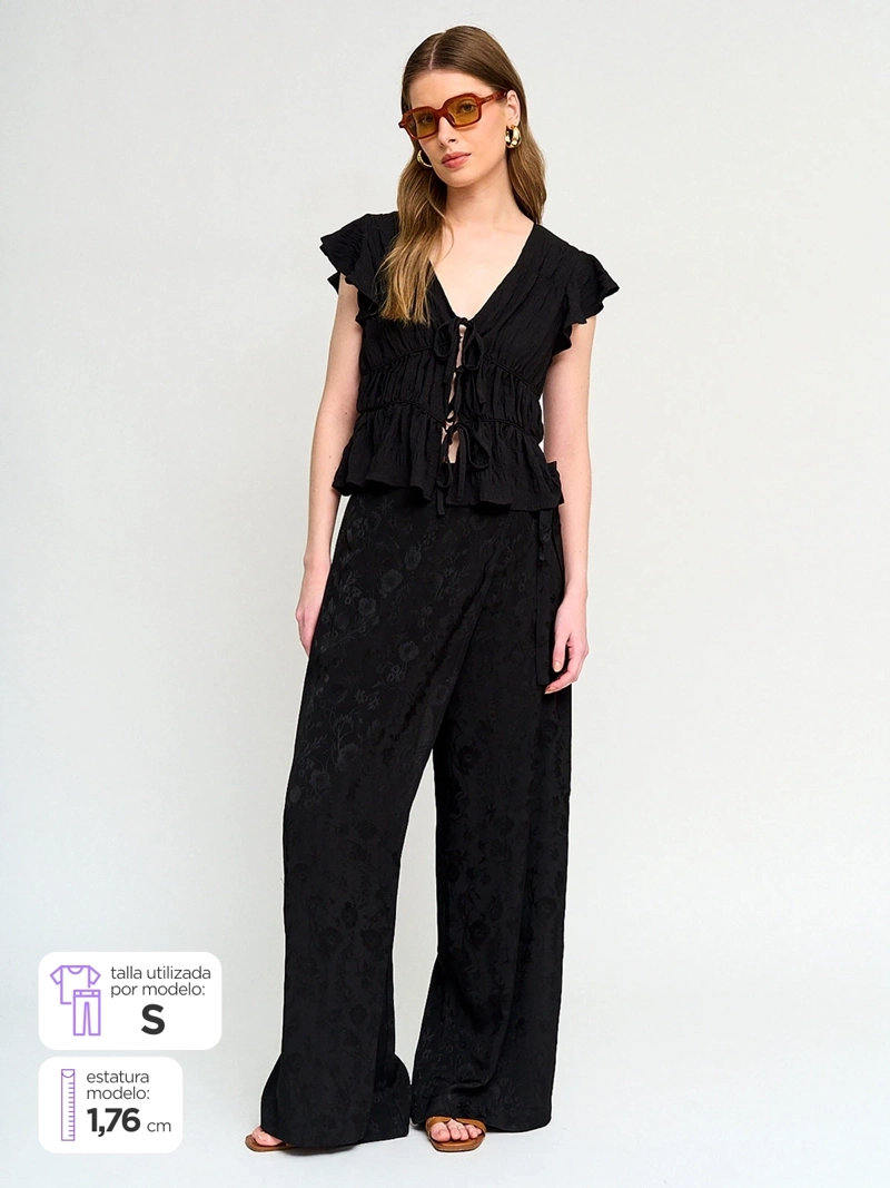 PANTALÓN MUJER MARQUIS CRUZADO AMARRA - 1